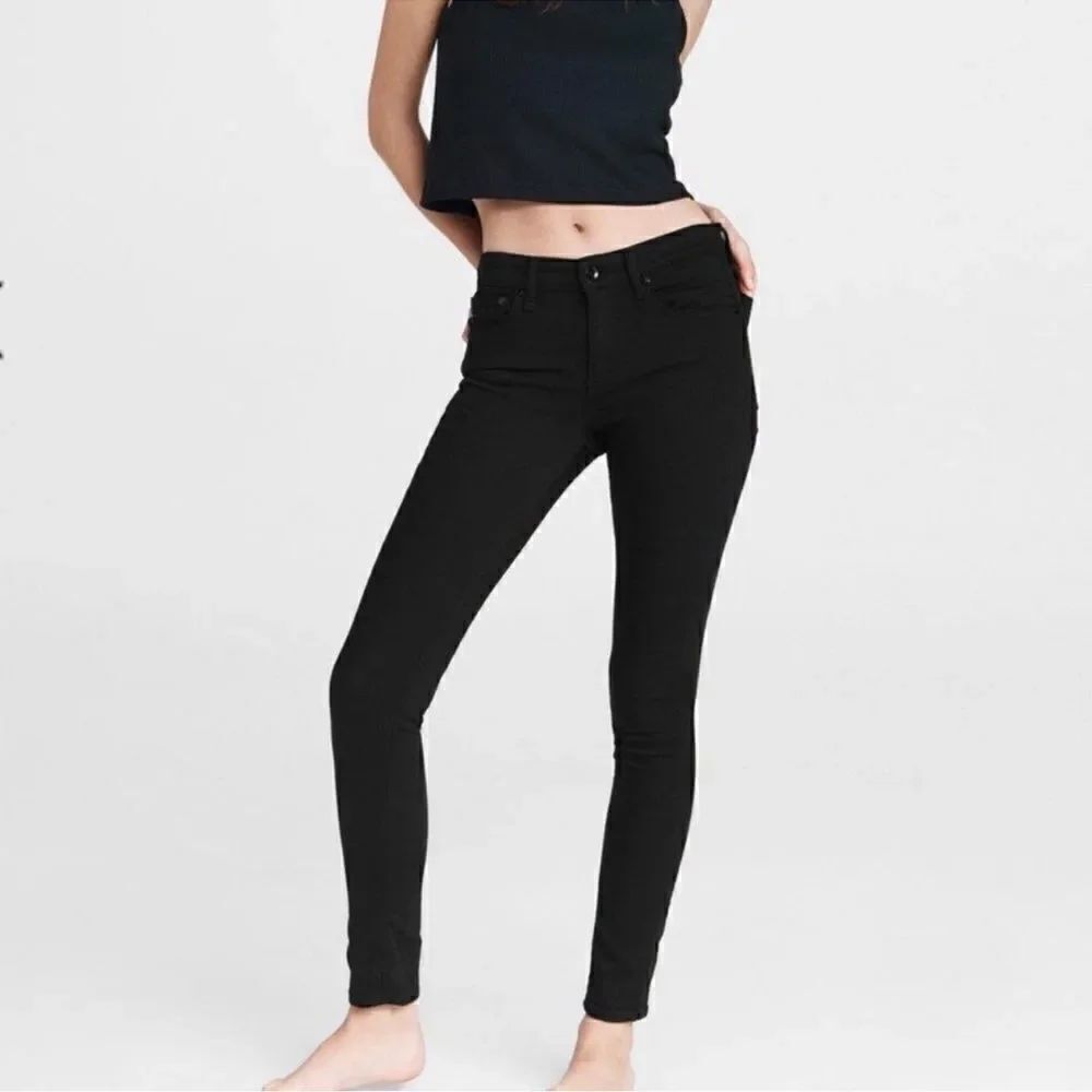 Rag and bone standard issue extra slim black jeans 30